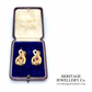 Victorian Ruby and Gold Earrings