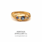 Antique Gold, Sapphire and Diamond 5-stone Ring (c.1912)