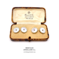 Antique Cufflinks set with Mother of Pearl and Sapphire