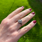 French Rose Cut Diamond Cluster Ring