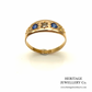 Victorian Sapphire and Diamond Gypsy Ring (15ct; c.1894)