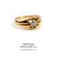 Antique Solitaire Diamond Gypsy Ring (c. 1870-1900)