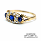 Antique Sapphire and Diamond Ring