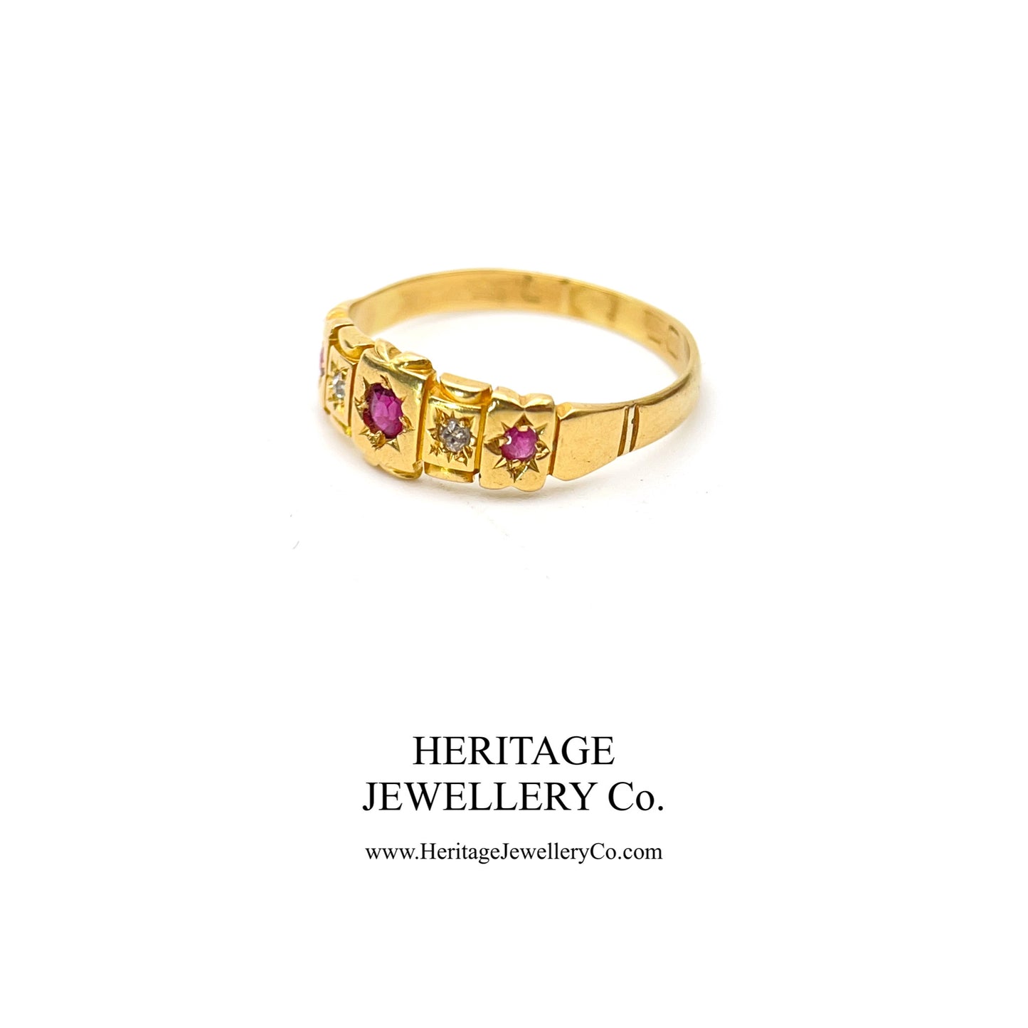 Victorian Ruby and Diamond Ring (c. 1890-1900)