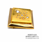 RESERVED - Antique French Rose Diamond & Pearl Brooch