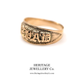 Victorian Gold Mizpah Ring (c. 1885)