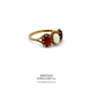 Opal and Garnet Trilogy Ring