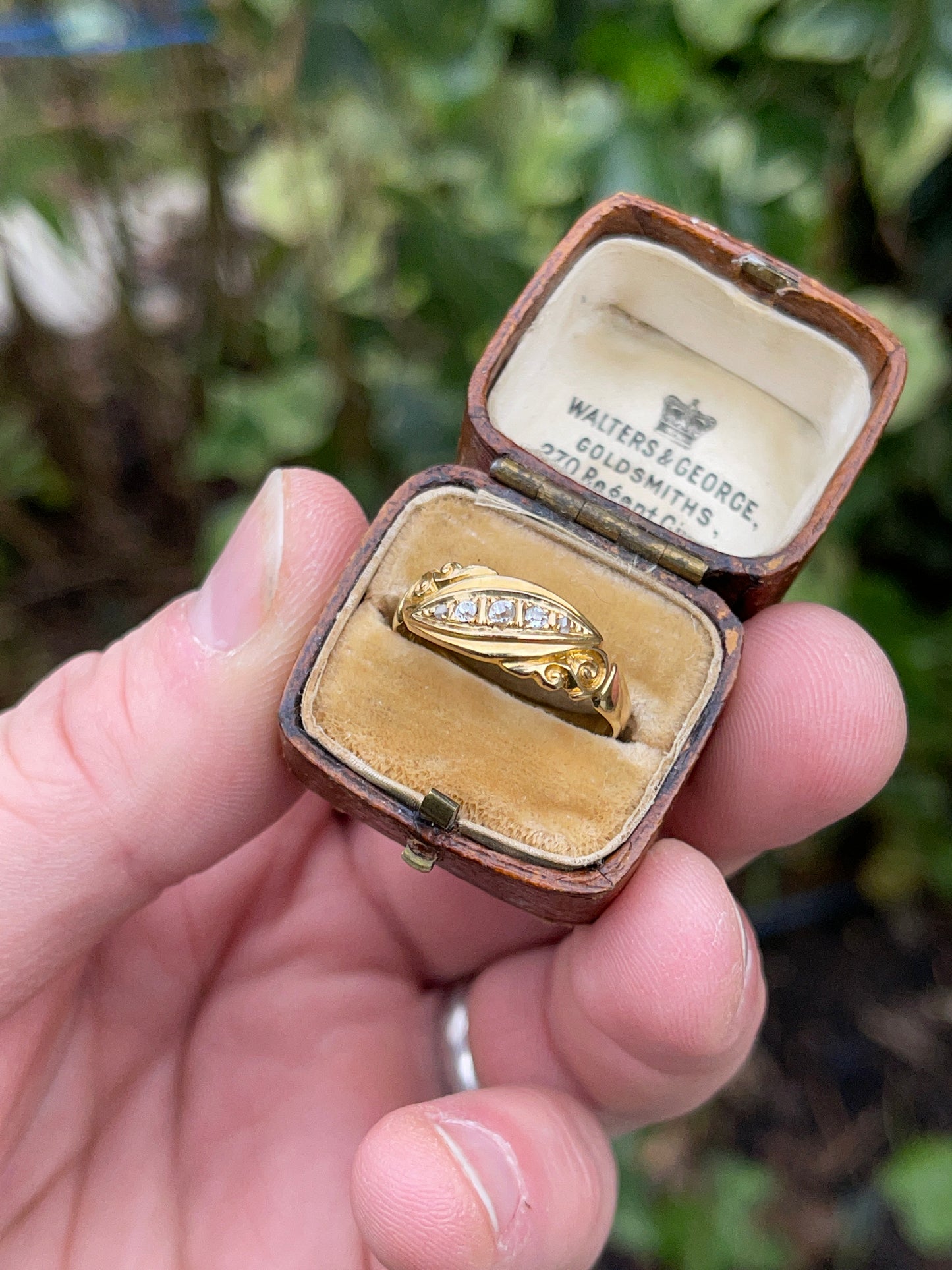 Edwardian Diamond Gypsy Ring (c.1906; 18ct gold)
