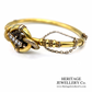 Early Victorian Gold & Pearl Bangle (18ct gold)