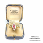 Antique Ruby and Diamond Marquise Ring