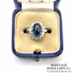 Cabochon Sapphire & Diamond Dress Ring
