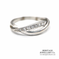 Vintage Diamond Cross-Over Ring (Platinum)