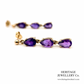 Vintage Amethyst Drop Earrings