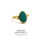 Vintage 14ct Gold Fiery Opal Ring