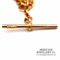 Antique Albert Chain with Fob and T-Bar
