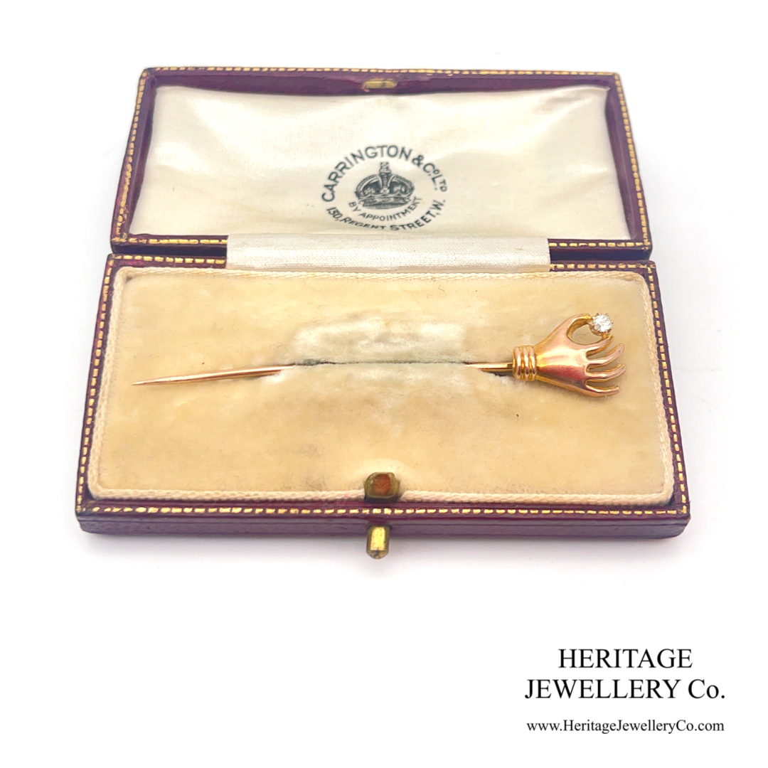 Antique Diamond-set Hand Pin