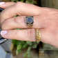RESERVED FOR C - Antique Victorian Mizpah Ring (c.1884; 15ct gold)