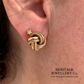 Vintage Gold Knot Earrings