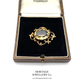 Large Gold & Oval Citrine Brooch