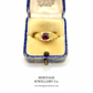 Antique Ruby Solitaire Gypsy Ring