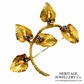 Boucheron Sapphire-Set Leaf Brooch