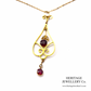 Edwardian Garnet Pendant & Chain (9ct)