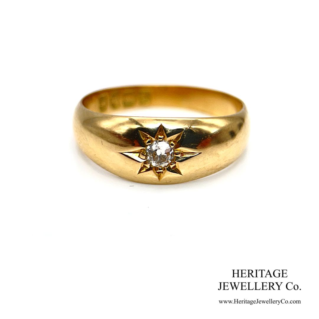 Antique Edwardian Diamond Gypsy Ring
