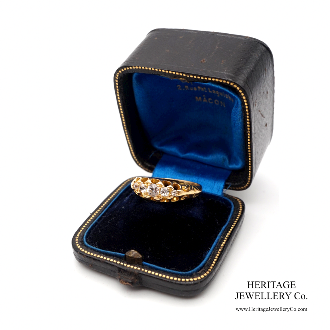 Edwardian Gold 5-Stone Diamond Ring (c.0.34ct)
