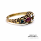Victorian Garnet, Emerald and Pearl Ring
