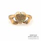 RESERVED - Victorian Gold Claddagh Ring