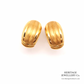 Vintage Gold Hoop / Half Shell Earrings (18ct gold)