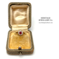 Vintage Ruby and Diamond Daisy Ring