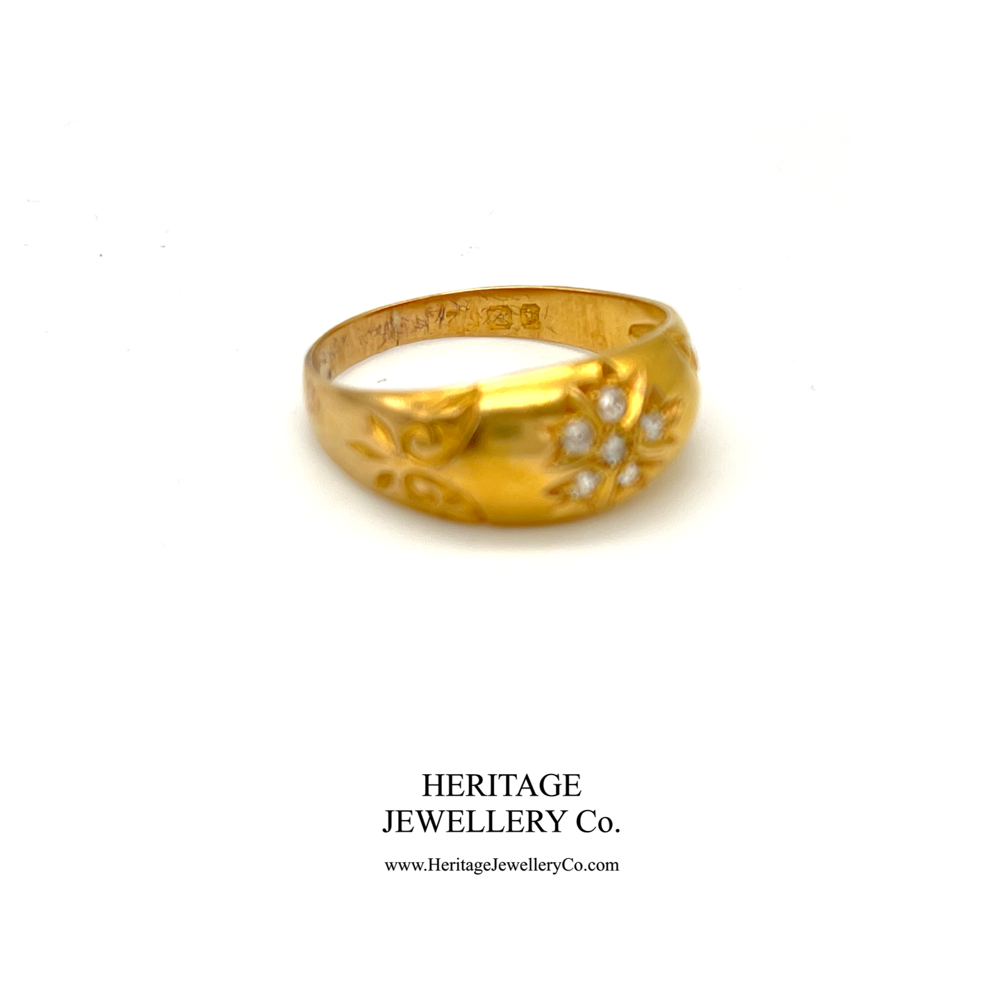 Antique Victorian Diamond Gypsy Ring (c. 1908)