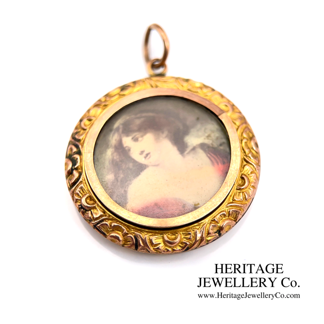 Antique Gold Locket Pendant (9ct Gold)