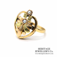 Art Nouveau Gold & Pearl Ring