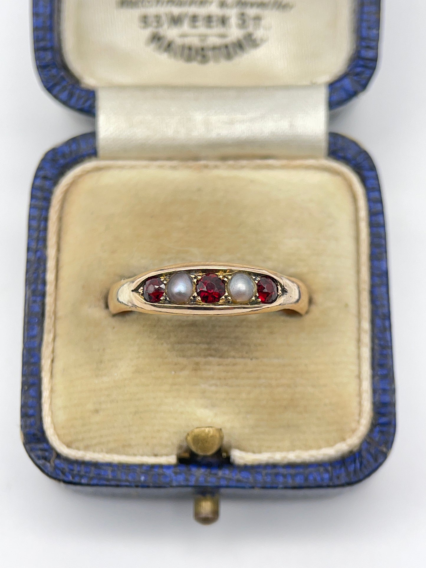 Art Deco Diamond and Pearl Ring