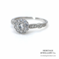 Diamond Daisy Cluster Ring
