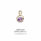 Amethyst Intaglio Fob Seal Pendant (15ct Gold)