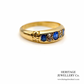 Victorian Sapphire & Diamond Gypsy Ring (18ct; c.1897)