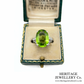 RESERVED - Peridot and Diamond Dress Ring (Platinum)