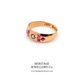Victorian Ruby & Pearl Gypsy Ring (c.1877)