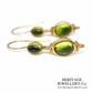 Antique Peridot and Diamond Earrings