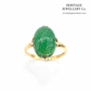 Antique Cabochon Chrysoprase Ring (18ct gold)