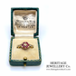 RESERVED - Antique Ruby Diamond Cluster Ring