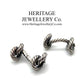 Vintage Hermes Silver Knot Cufflinks with Original Box