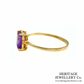 Vintage Amethyst Dress Ring (9ct Gold)