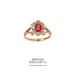 Antique Tourmaline and Seed Pearl Ring (c. 1919)