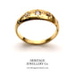 Edwardian 3-Stone Diamond Gypsy Ring (c. 1902)