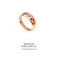 Victorian Ruby & Pearl Gypsy Ring (c.1877)