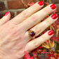 RESERVED - Antique Garnet Ring